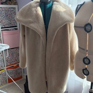 Boohoo Cream Teddy Jacket